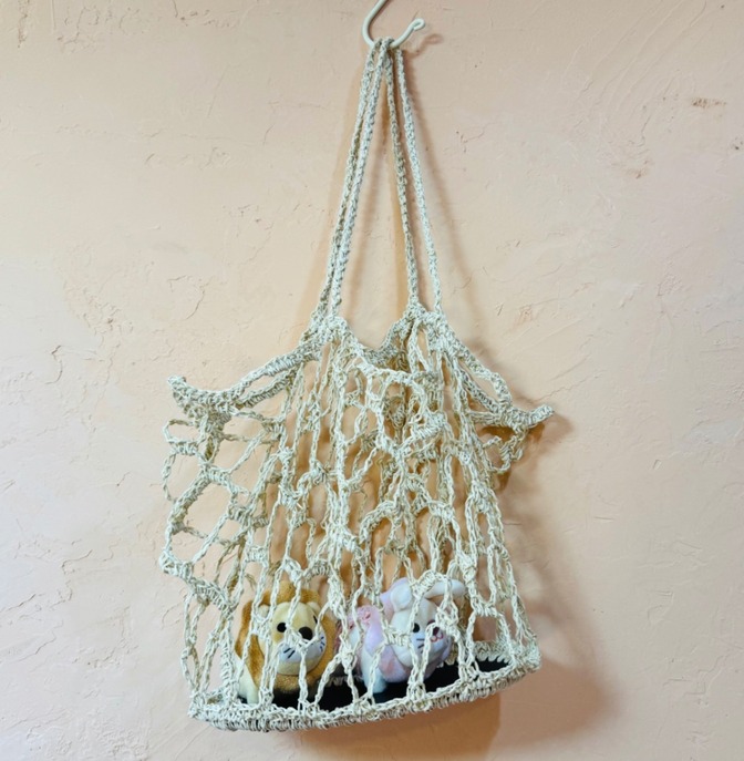 【ハンドメイド】手編みネットバック