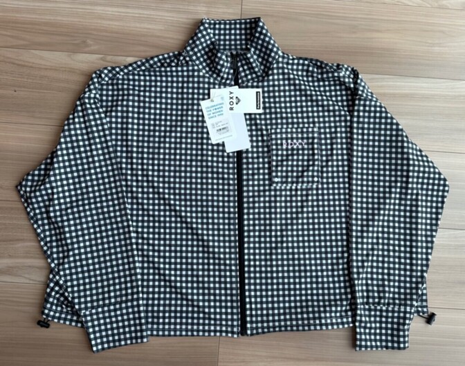 ROXY ロキシー ギンガムチェック ラッシュガード ジャケット 新品 タグ付き