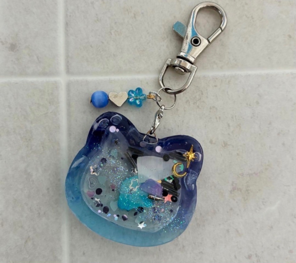 猫 レジン シェイカー キーホルダー シャカシャカ｜リベシティフリー