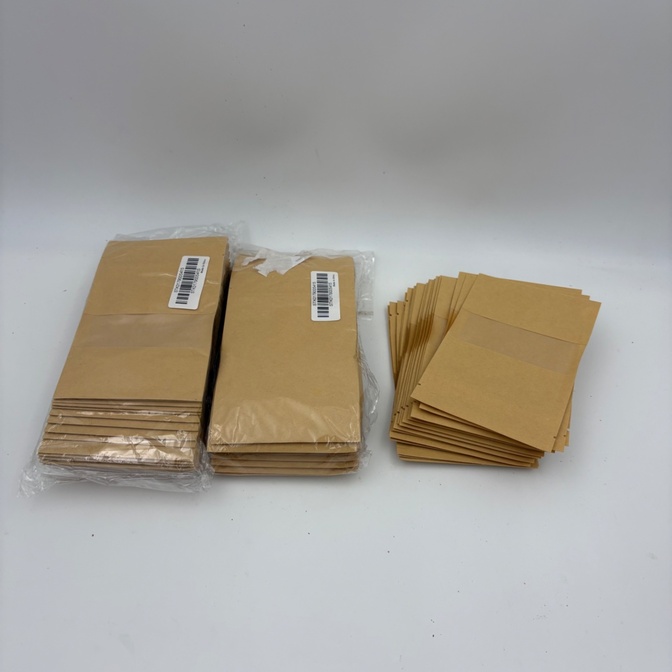 【新品未使用】 窓付き紙袋 チャック付き 119個