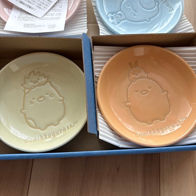 【新品 未使用】すみっコぐらし 小皿5枚セット maebata 前畑陶器 豆皿 プレート 箱付き