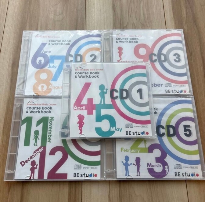 【英語は耳から聞き流し】ベネッセ BE studio Intermediate CD全5枚セット