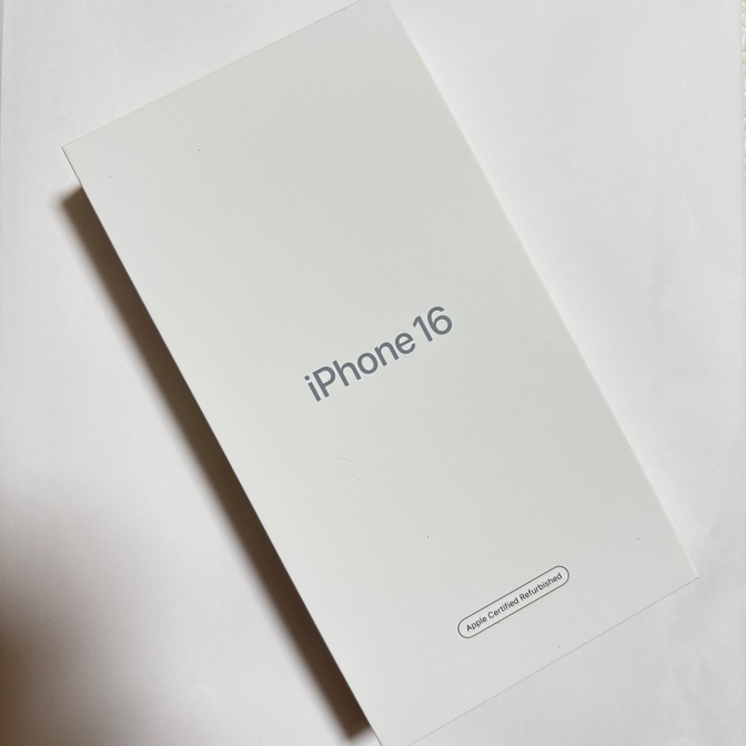 【新品未開封】iPhone 16 128GB ブラック SIMフリー Apple認定整備済製品