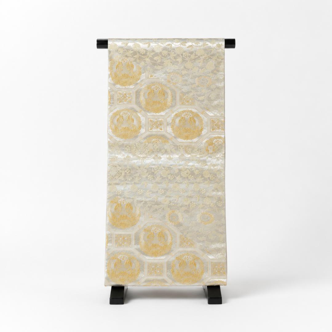 【美品】正絹 袋帯 金彩正倉院 金銀糸箔 470cm 振袖 礼装 美品】正絹 袋帯 金彩正倉院 金銀糸箔 470cm 振袖 礼装 美品】