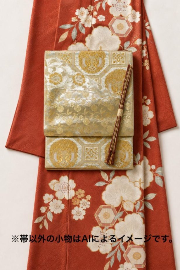 美品】正絹 袋帯 金彩正倉院 金銀糸箔 470cm 振袖 礼装 美品】正絹