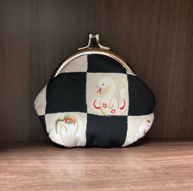 蛇柄のがま口財布👛