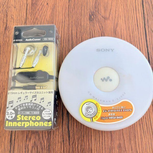 【CD再生〇】SONY WALKMAN D-EJ002 ポータブルCDプレーヤー
