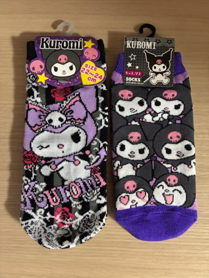 サンリオ クロミ 靴下 ソックス 2足セット 22-25cm