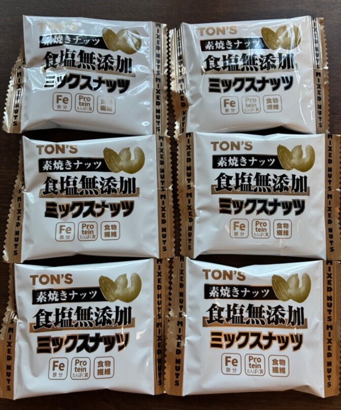 ⭐︎TON’S 素焼き、食塩無添加ミックスナッツ6袋⭐︎