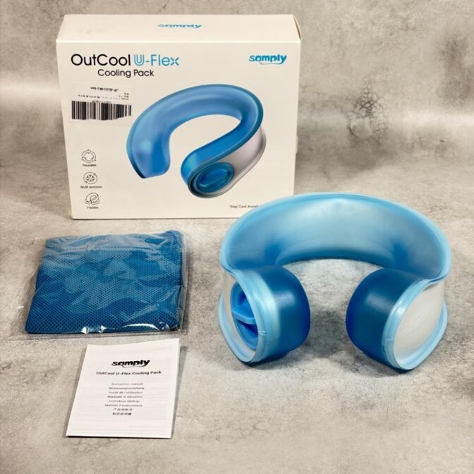 samply ネッククーラー U-Flex 冷感タオル付 熱中症対策