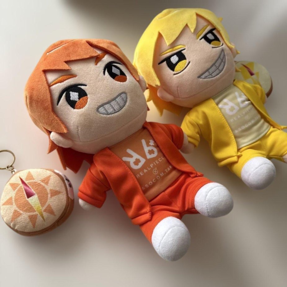 リアルピース かずぅ＆こーた ぬいぐるみ 2体セット 約28cm パソコン