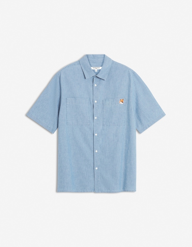 【新品未使用】Maison Kitsuné 半袖シャツ ライトブルー