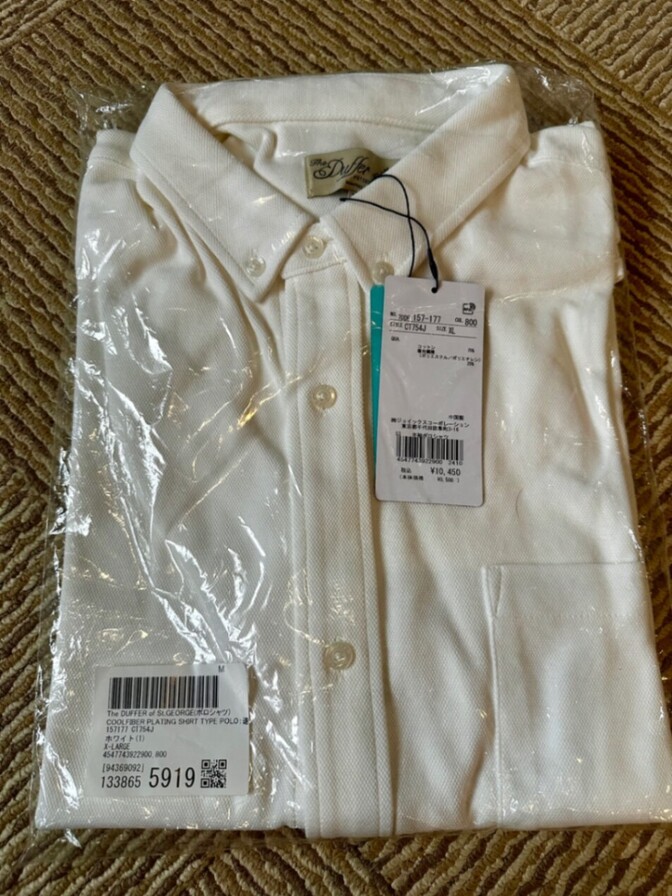 新品【DUFFER ポロシャツ】ホワイト