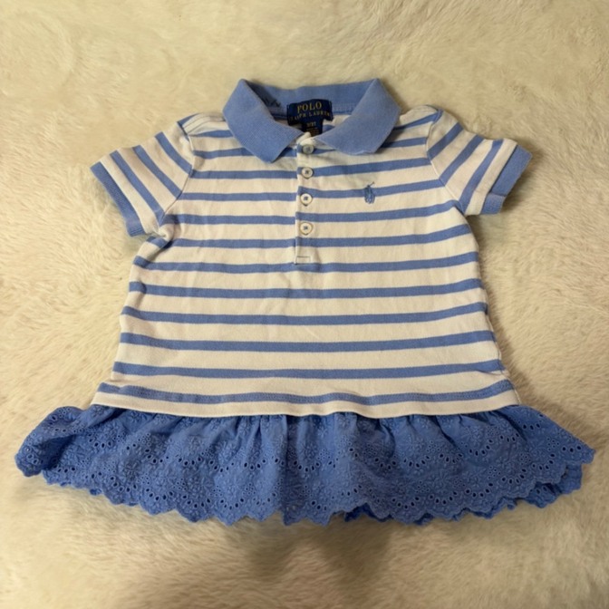 Ralph Laurenラルフローレン　アイレット刺繍メッシュポロシャツ