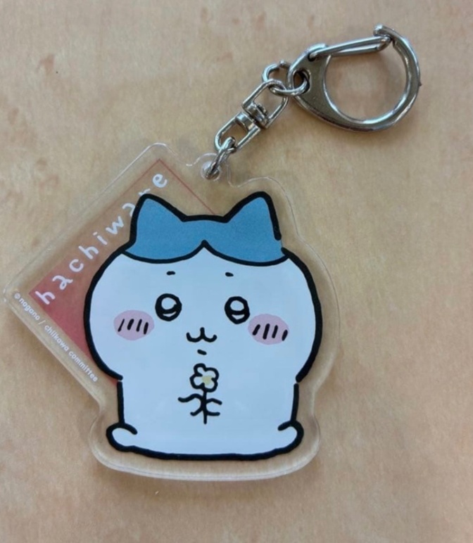 【美品】ちいかわ ハチワレ アクリルキーホルダー【ポイント消化】