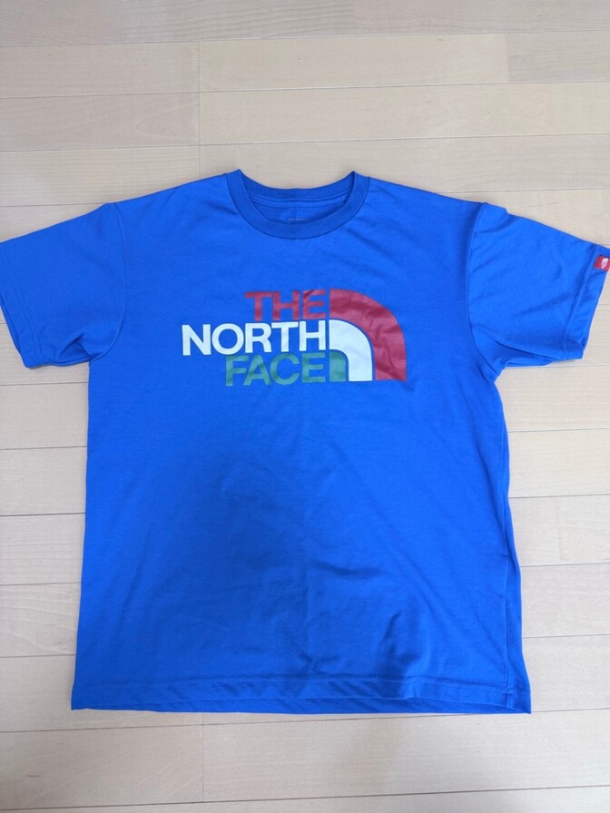 「THE NORTH FACE」 Tシャツ ブルー M  ビッグロゴ 半袖