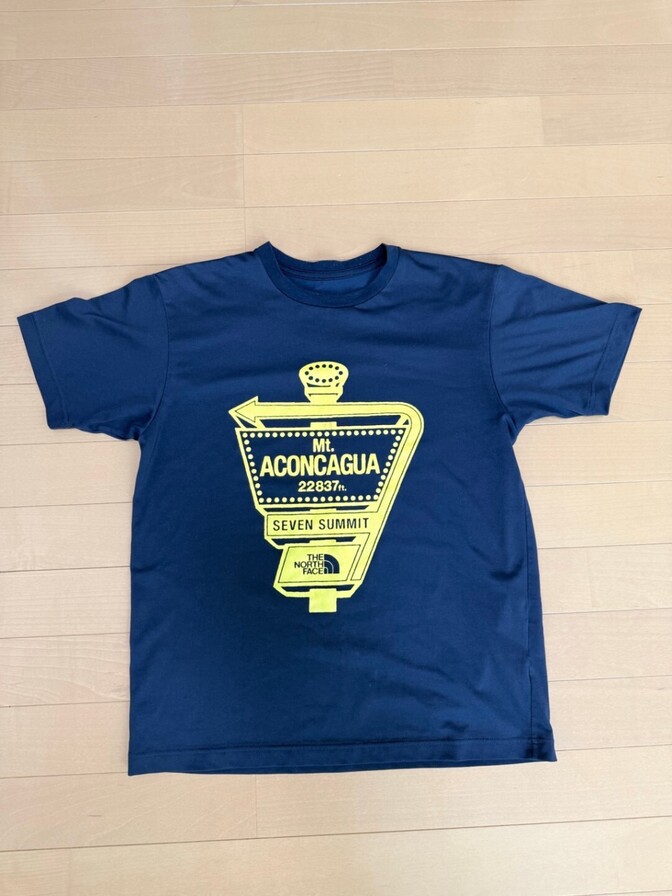 「THE NORTH FACE」 Tシャツ ネイビー M　セブンサミット アコンカグア 