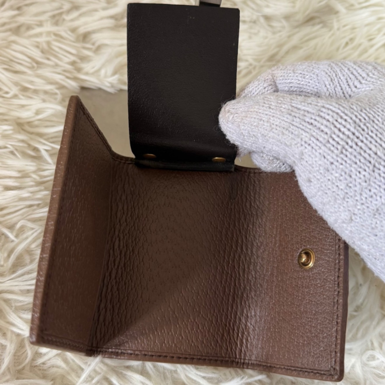 美品 グッチ オフィディア GG スプリーム シェリーライン 6連 キー