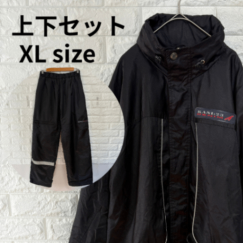 テ*ー様 KANI SPORT ナイロンセットアップ ブラック カールカナイ KANI:23 ナイロンセットアップ XL 黒｜リベシティフリー