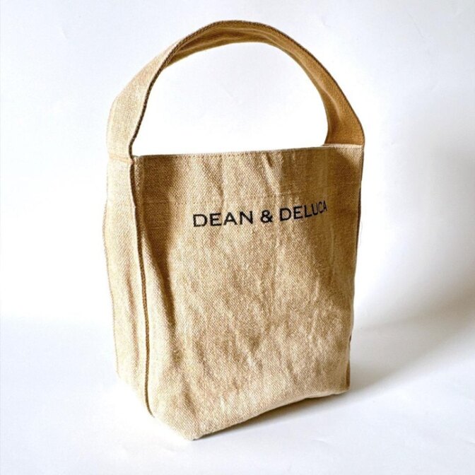 DEAN&DELUCA ディーン&デルーカ ミニトート バケツ型 麻 ランチバッグ ナチュラル