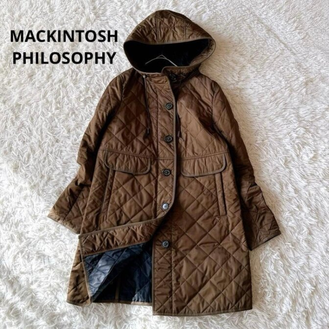 MACKINTOSH PHILOSOPHY マッキントッシュ キルティングコート 36 キャメル