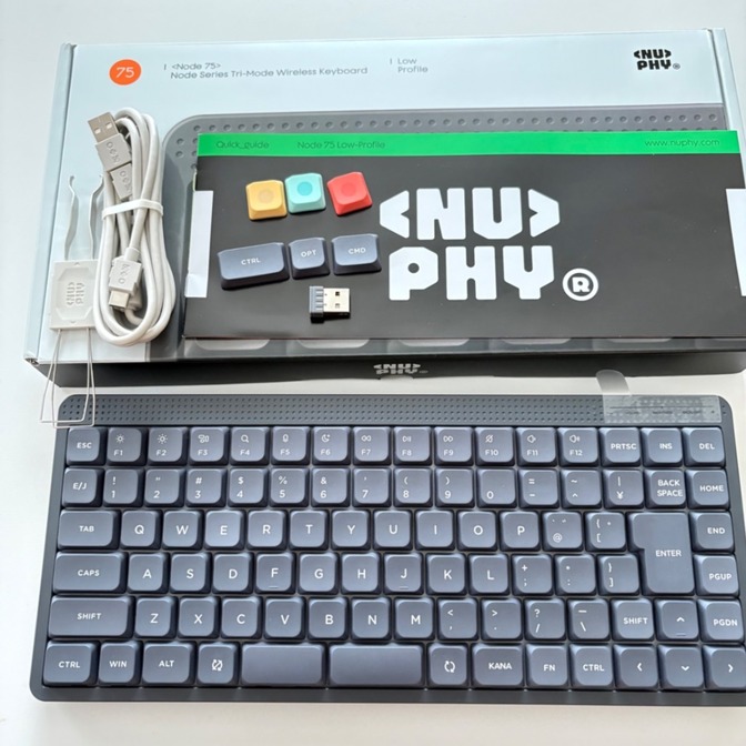 NuPhy Node 75 ワイヤレスキーボード 美品 美品】NuPhy Node 75 ワイヤレスメカニカルキーボード｜リベシティ