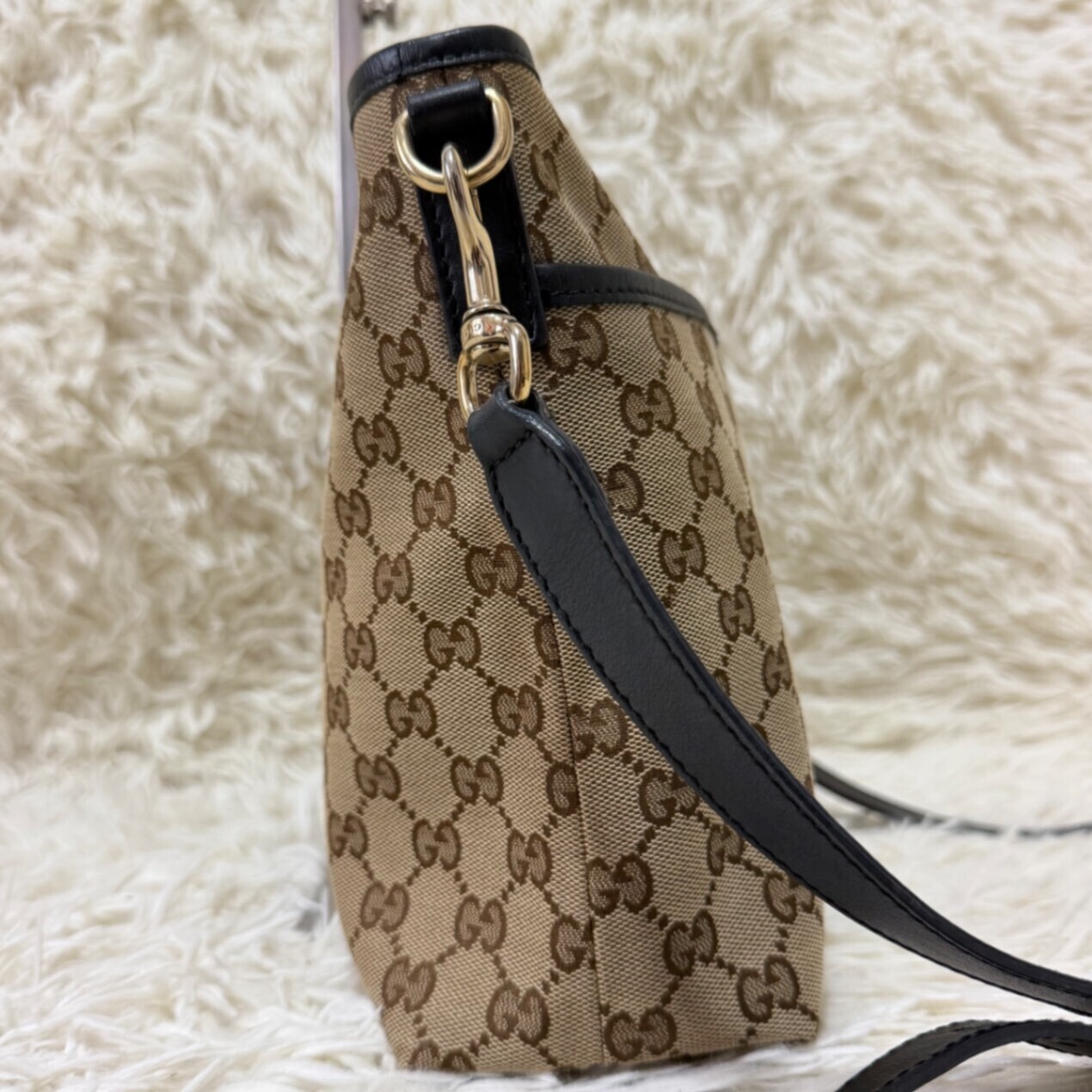 希少 2way GUCCI オールド グッチ GG柄 金具 ショルダーバック 金