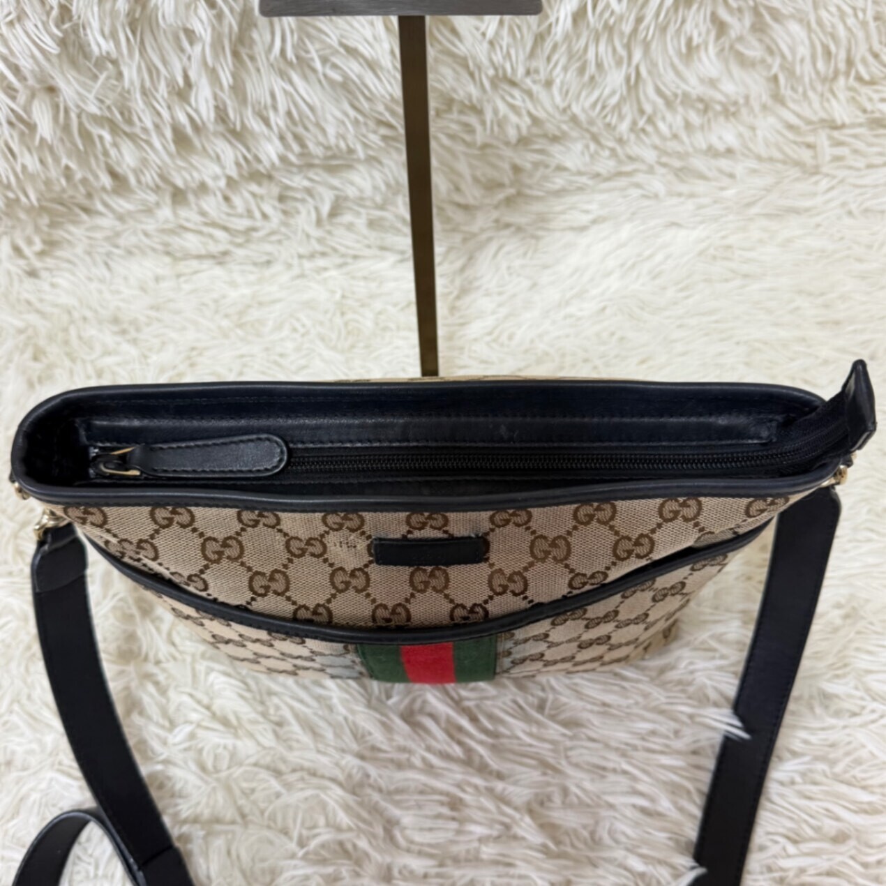 希少 2way GUCCI オールド グッチ GG柄 金具 ショルダーバック 金