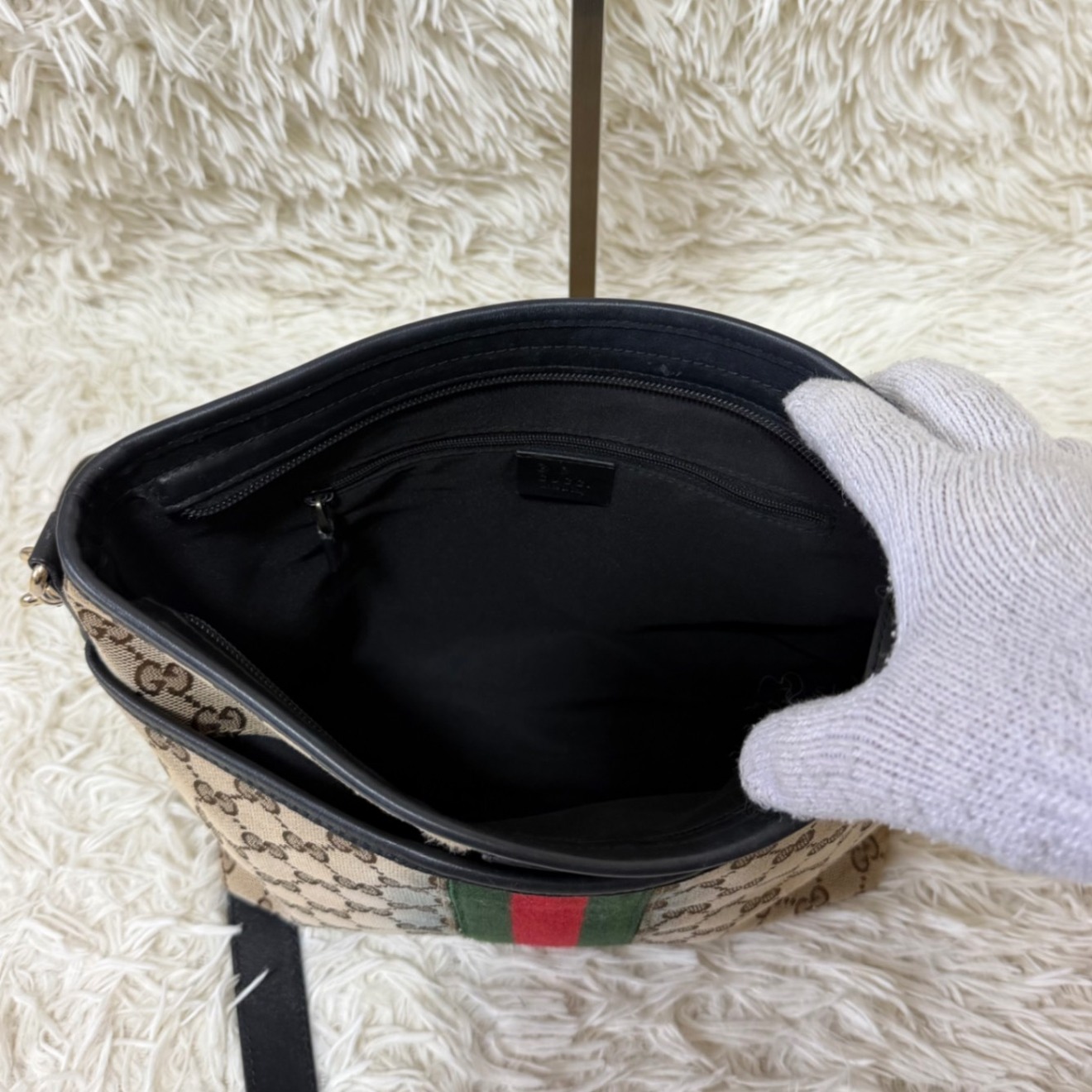 希少 2way GUCCI オールド グッチ GG柄 金具 ショルダーバック 金