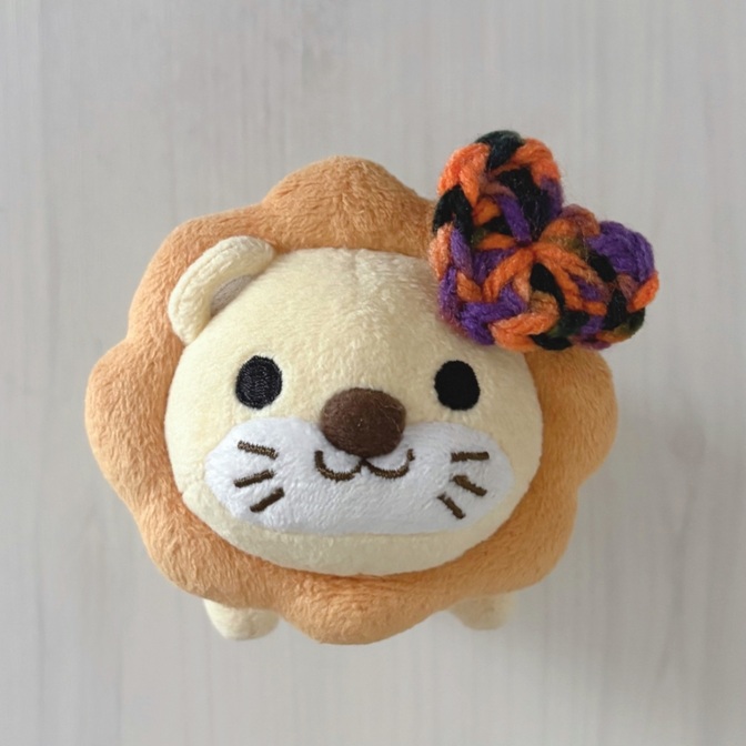 ぬいぐるみ用🦁🧡ハートのバンスクリップ【ホンテッドナイト】