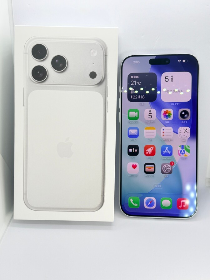 【BT98%】iPhone 17 pro max 512GB シルバー SIMフリー #360