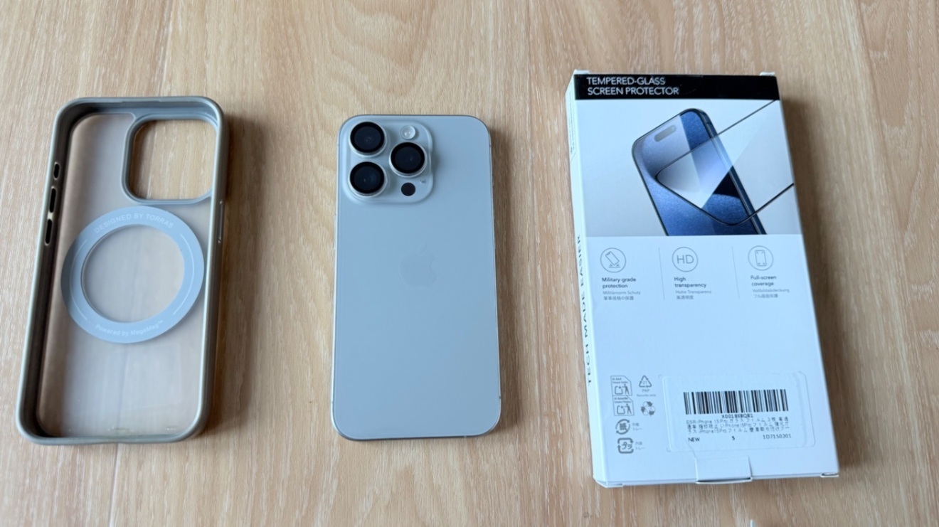 iPhone15 Pro SIMフリー 128GB ケース&フィルム付き iPhone15Pro 128GB SIMフリー ケース・ガラスフィルム付 ｜リベシティ