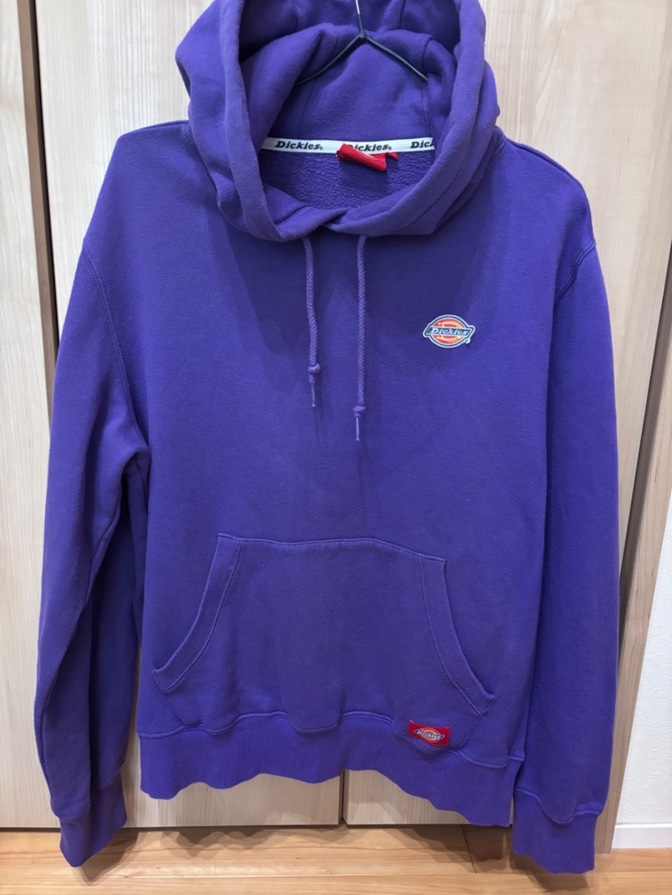 Dickies ディッキーズ パーカー 紫 パープル ロゴ刺繍 フーディー