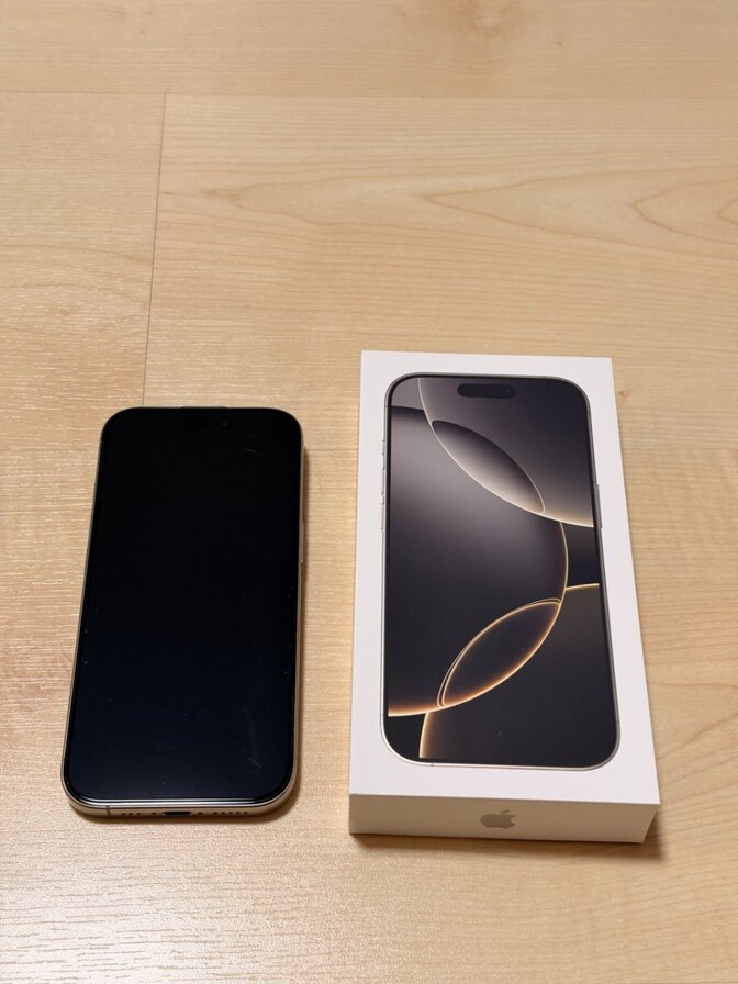 【iPhone16 Pro】 256GB ナチュラルチタニウム 電池90% 美品