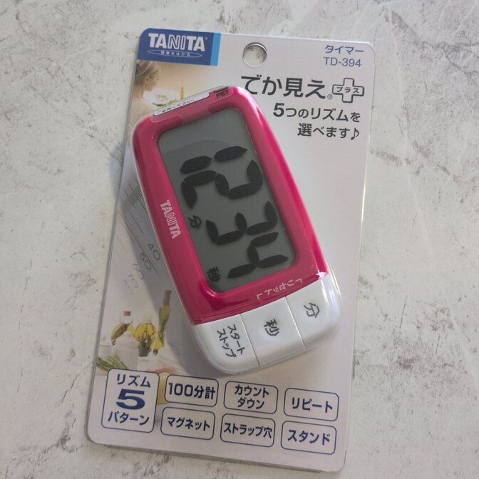 【新品】TANITA タイマー100分計 TD-394 フレッシュピンク