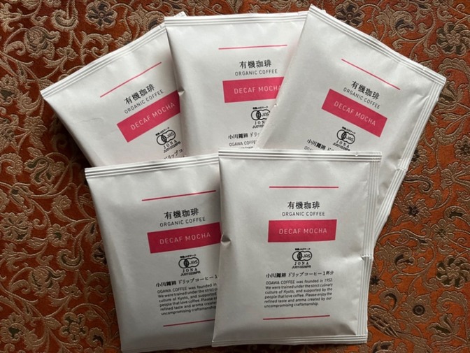 【京都　小川珈琲☕️】有機珈琲 🌱カフェインレス/ドリップコーヒー（5袋） 