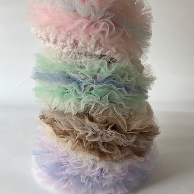 試作品を送料で販売します📪大人も子供も使える🍬ふわもこ金平糖えり巻き🧣