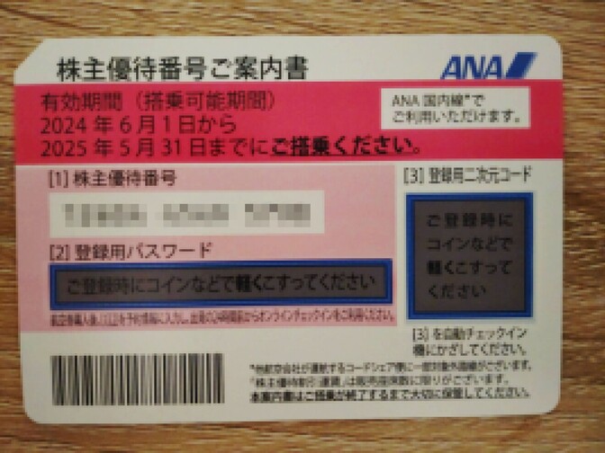 ANA株主優待券【2026年11月30日まで使用可】｜リベシティフリーマーケット