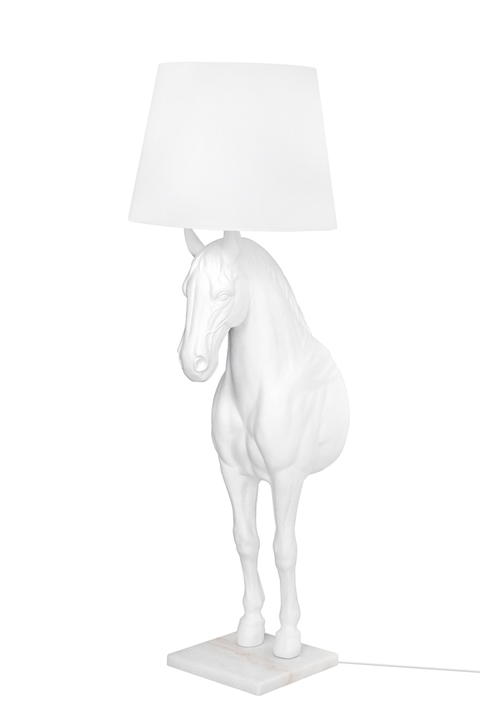 white horse table lamp