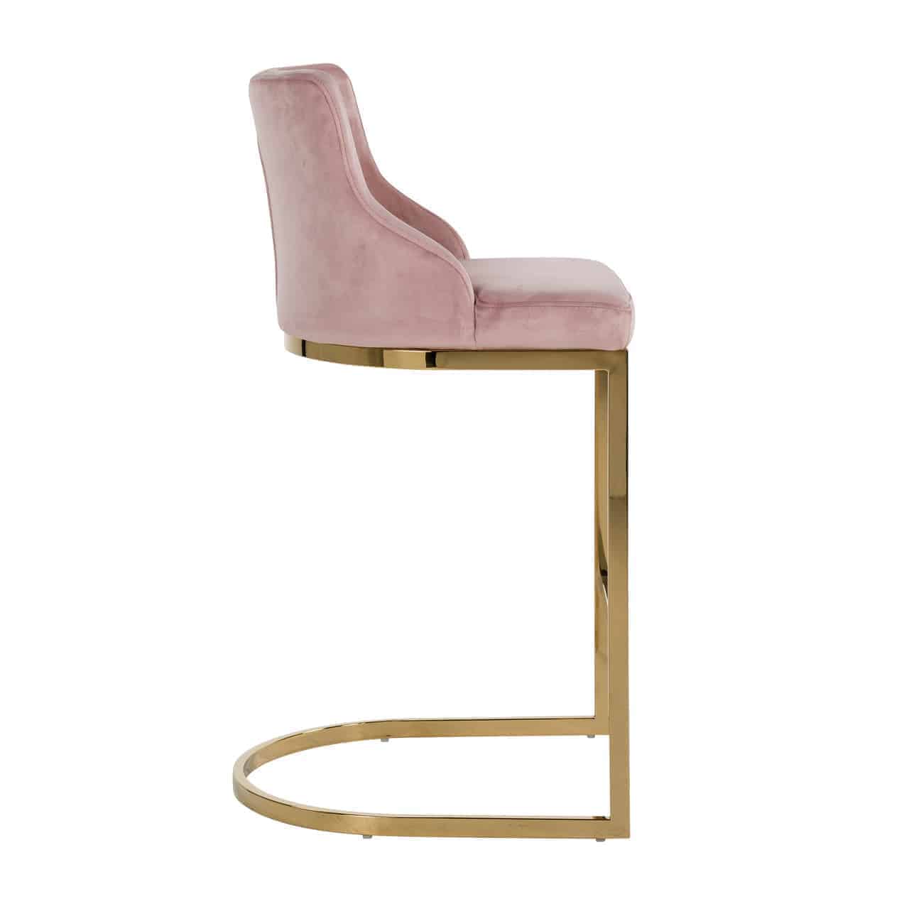 pink barstool chairs