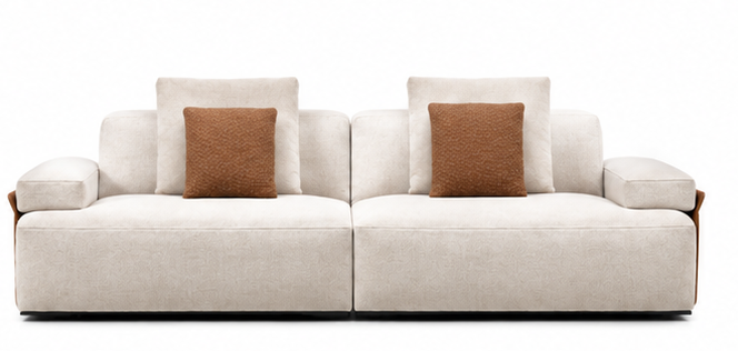 Modern Fabric Modular Sectional 3D Model — Free Download | FurniMesh