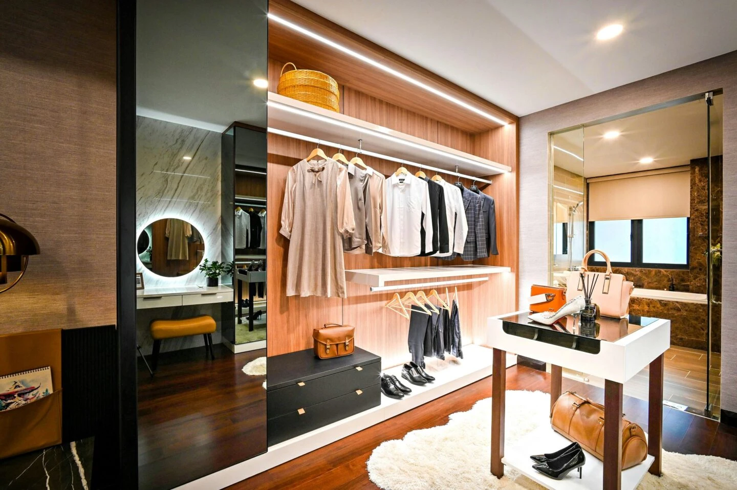 Dressing room inside the bedroom 2026