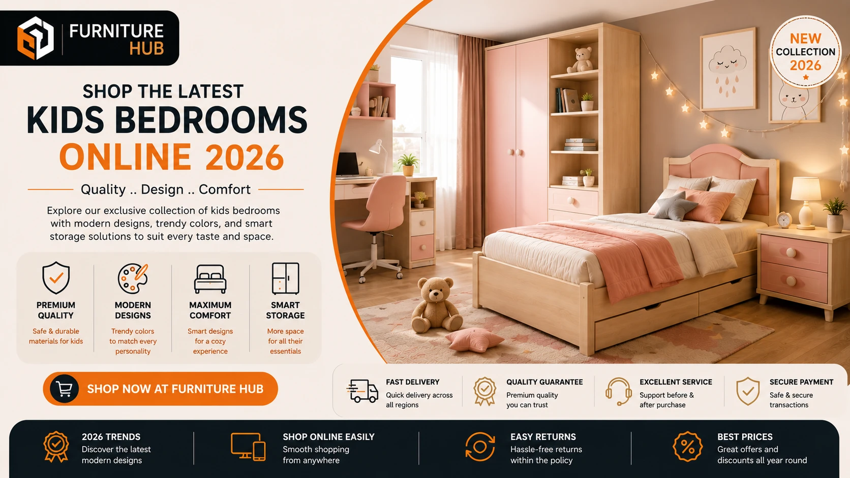 Shop the Latest Kids Bedrooms Online 2026
