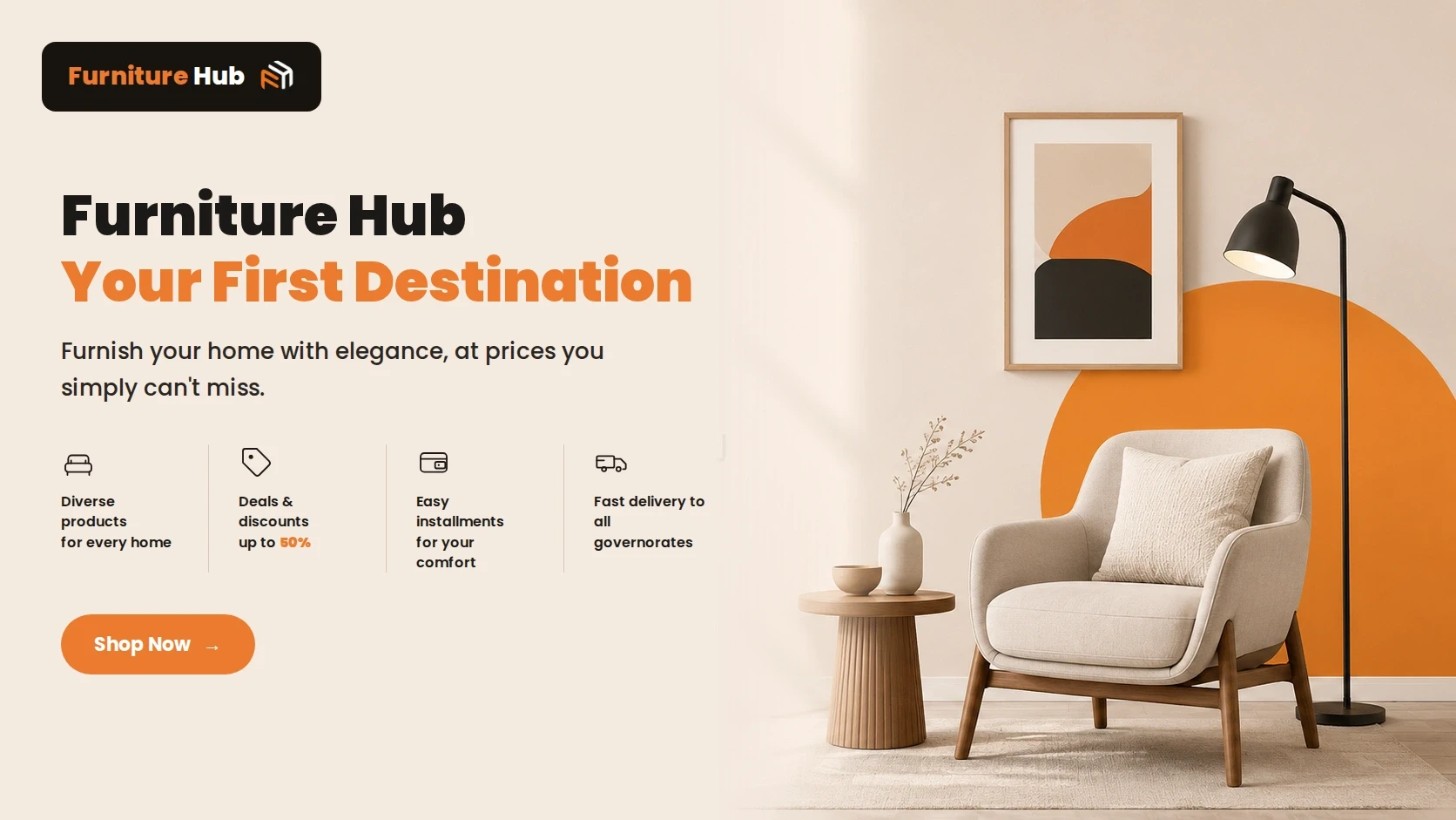 Furniture Hub: Your First Destination for Furnishing Your Home with Elegance at Unbeatable Prices