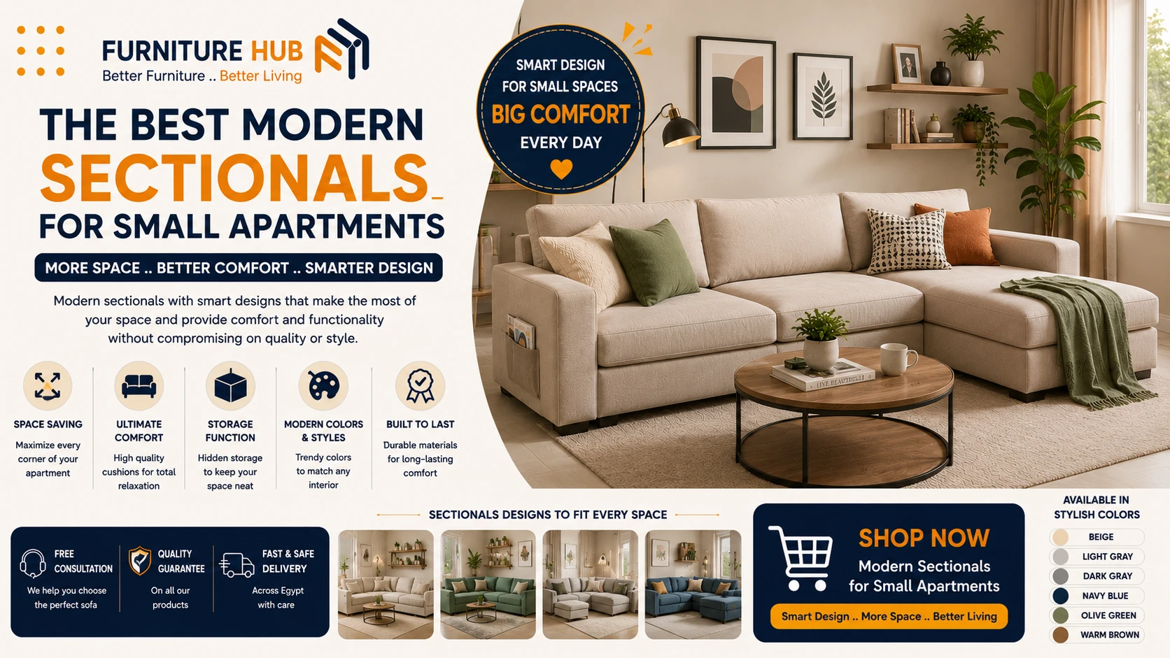 The best modern corner sofas for small apartments