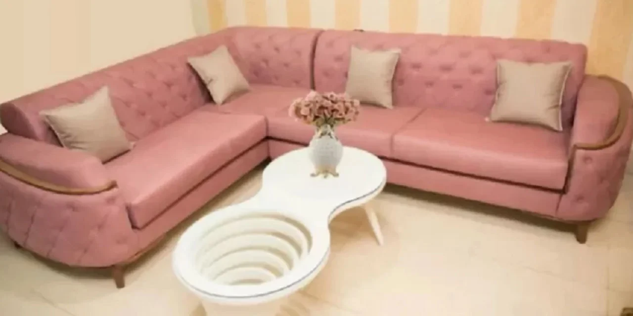Shop the Most Beautiful Mauve Corner Sofa in Kashmir