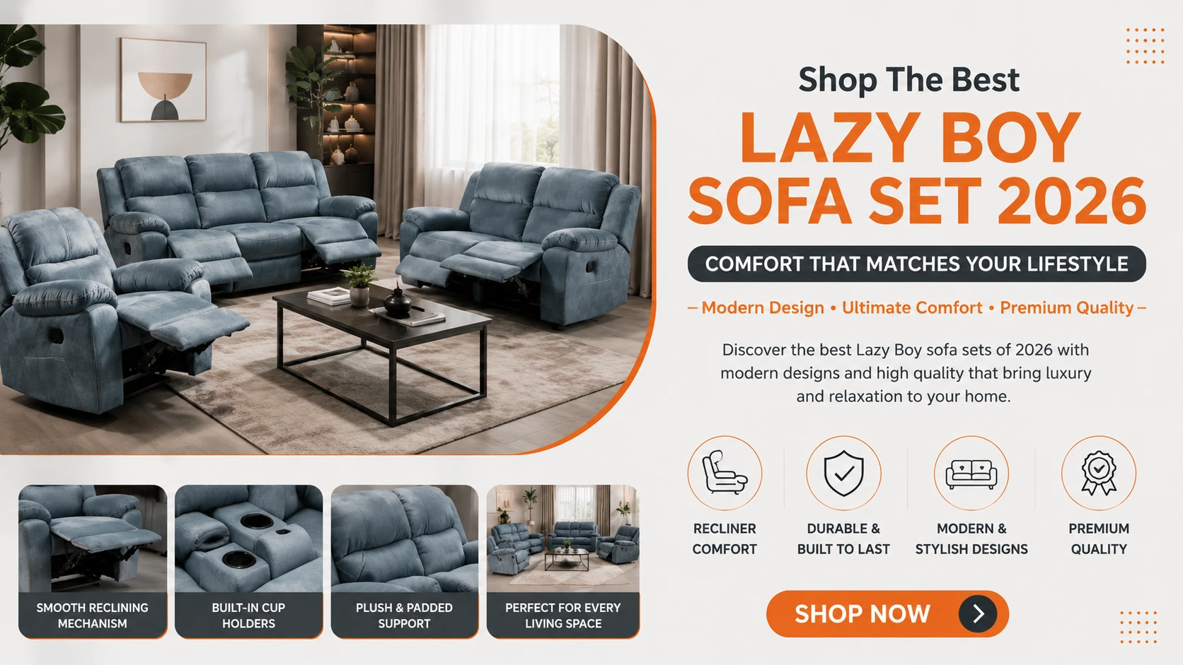Shop the best Lazy Boy sofa set 2026