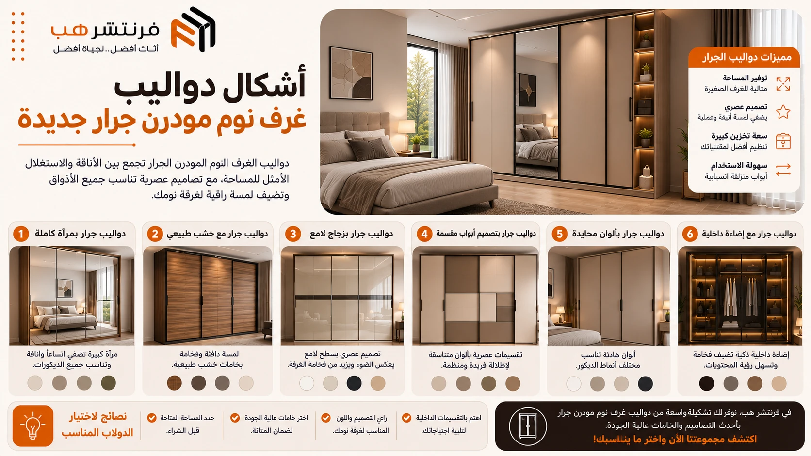 اشكال دواليب غرف نوم عصرية 2026