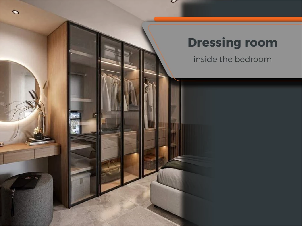 Dressing Room Inside the Bedroom