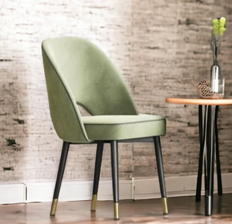 Modern Chair Upholstered in Light Green
